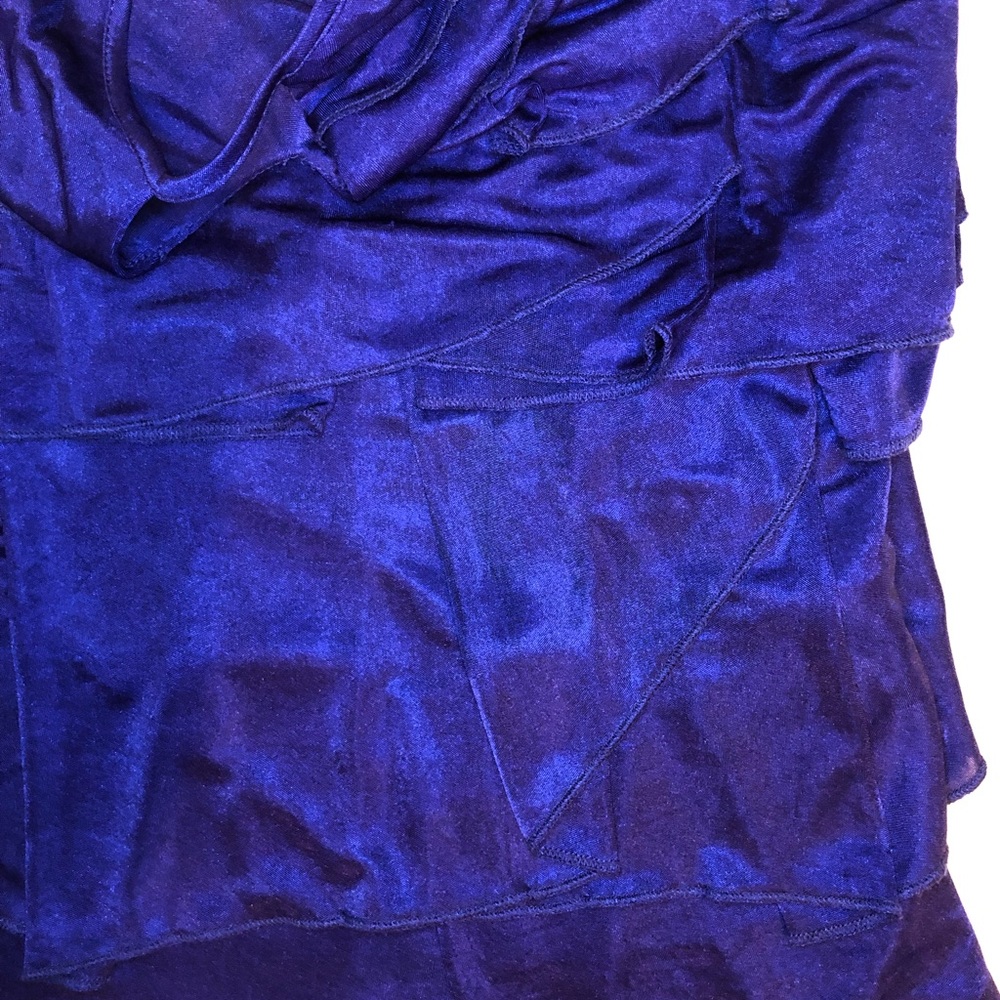 BCBG MaxAzria Purple Tiered Ruffle Tank - Picture 6 of 11